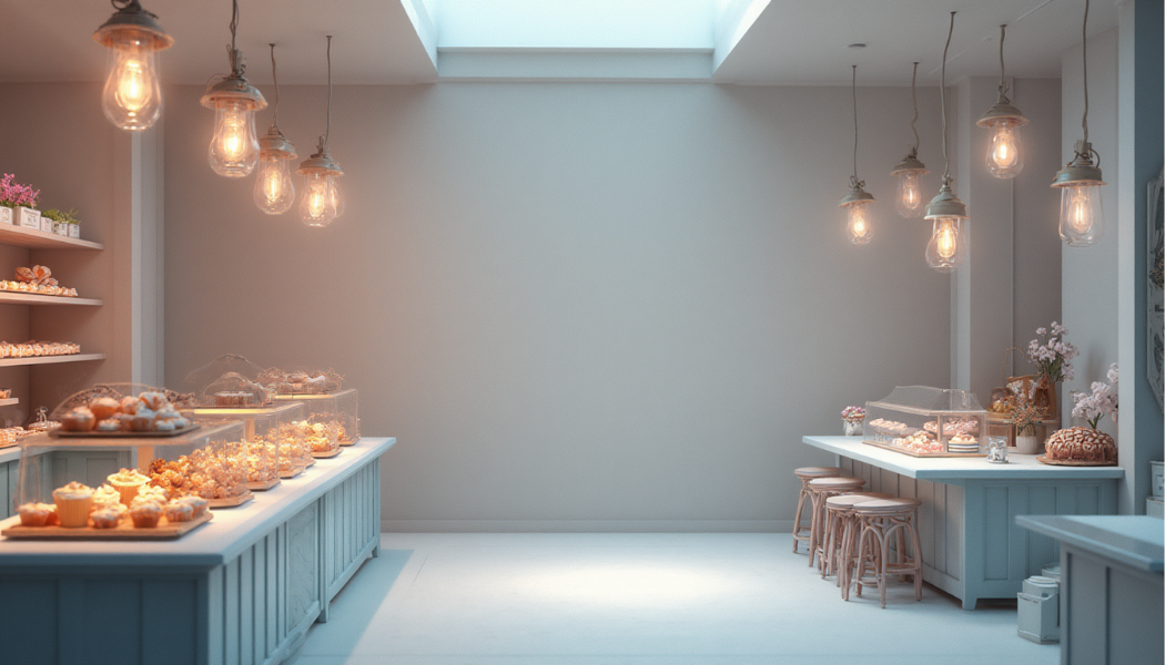 Interno di un negozio di pasticceria